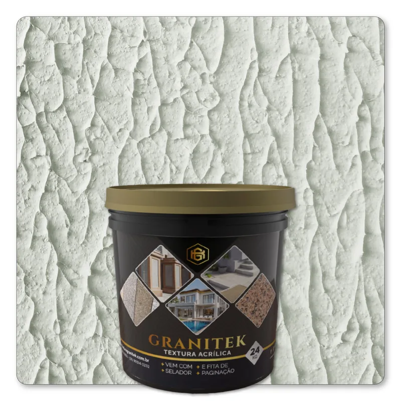 Granitek Abstratto Kit 24kg Branco Gelo - embalagem