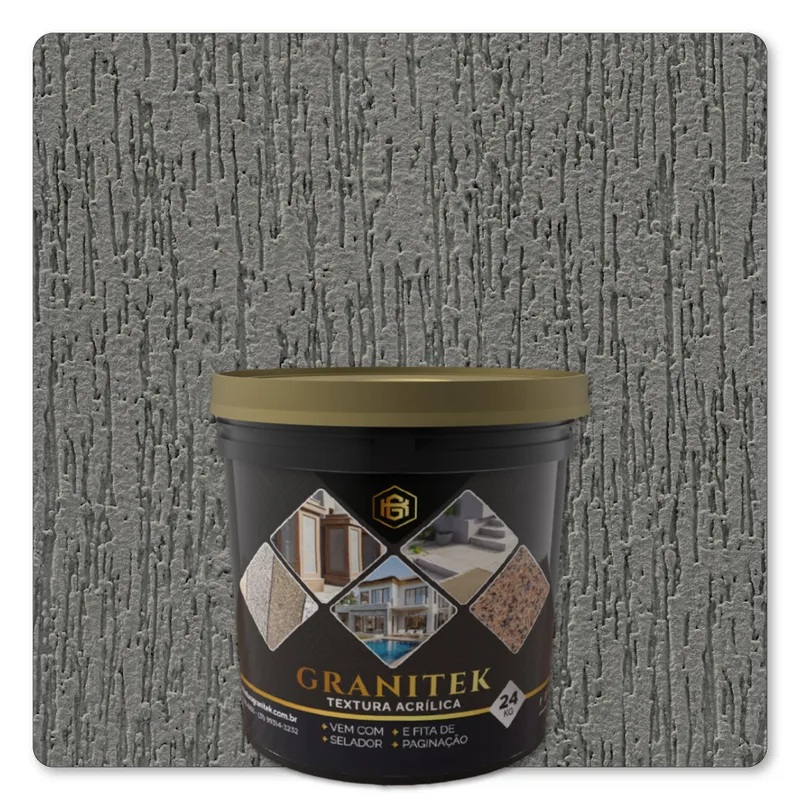 Granitek Raspatto Kit 24kg Cinza Asfalto - embalagem