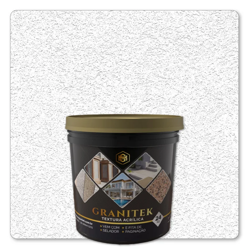 Granitek Liscatto Kit 24kg Branco Neve - embalagem