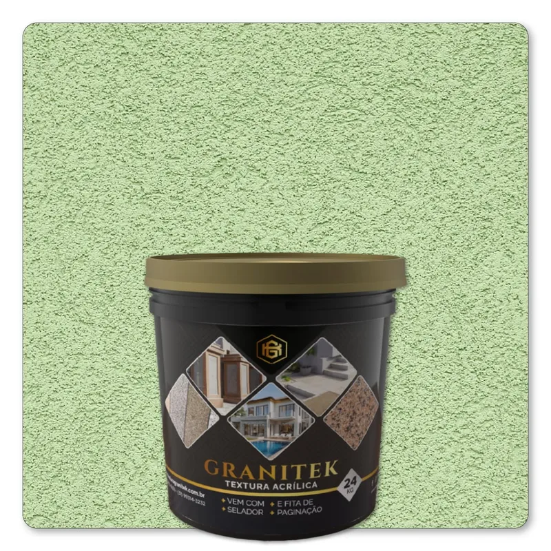 Granitek Liscatto Kit 24kg Verde Kiwi - embalagem