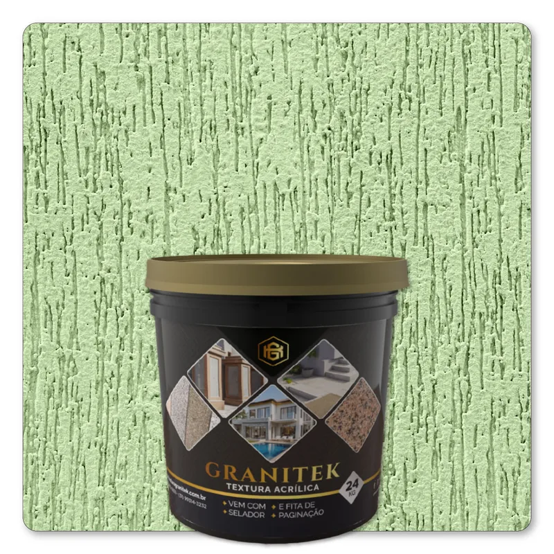 Granitek Raspatto Kit 24kg Verde Kiwi - embalagem