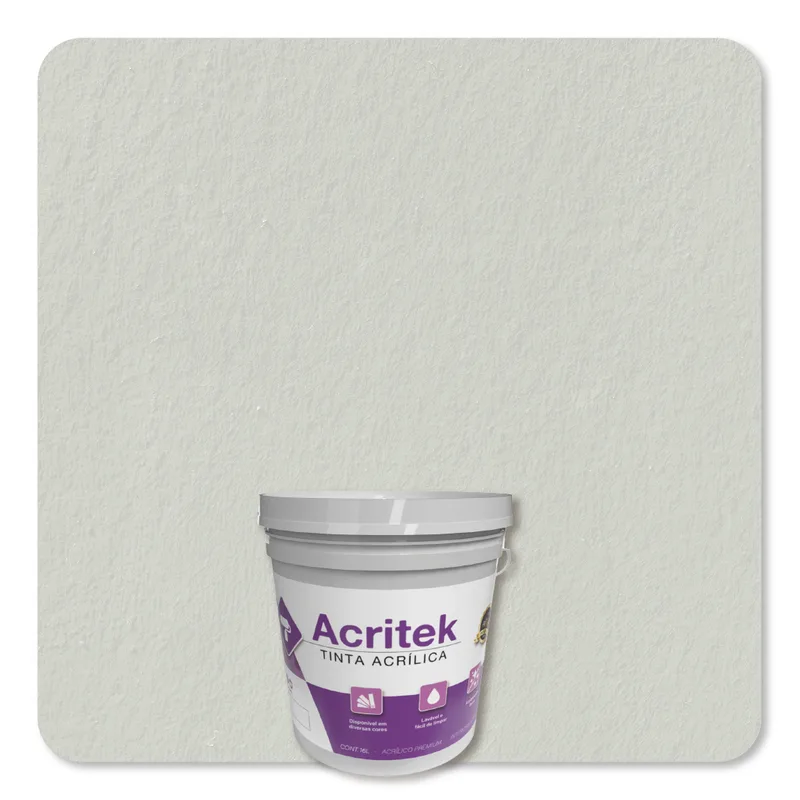 Acritek Balde 3,6L Branco Gelo - embalagem