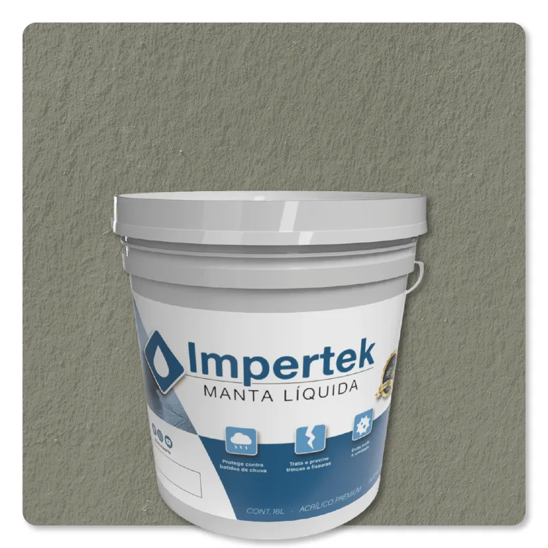 Impertek Fachada Balde 16L Concreto - embalagem