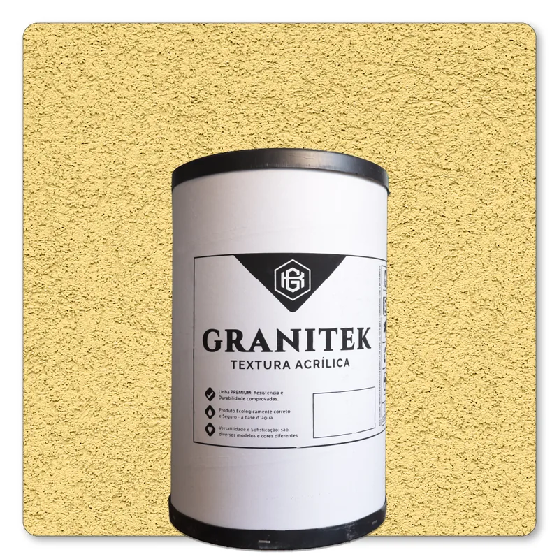 Granitek Liscatto Barrica 40kg Amarelo Canario - embalagem