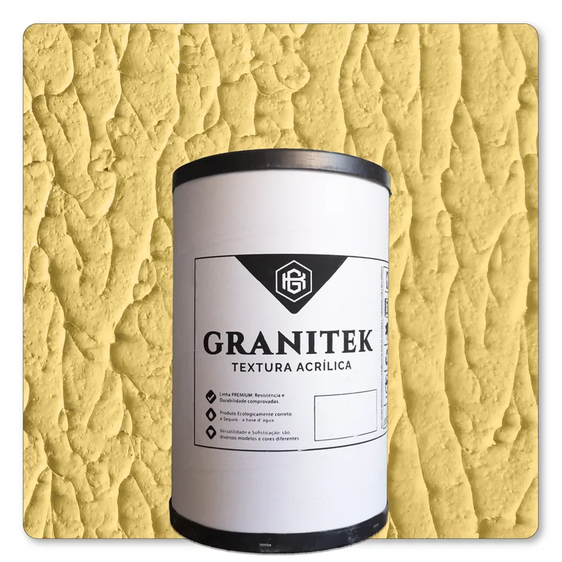 Granitek Abstratto Barrica 40kg Amarelo Canario - embalagem