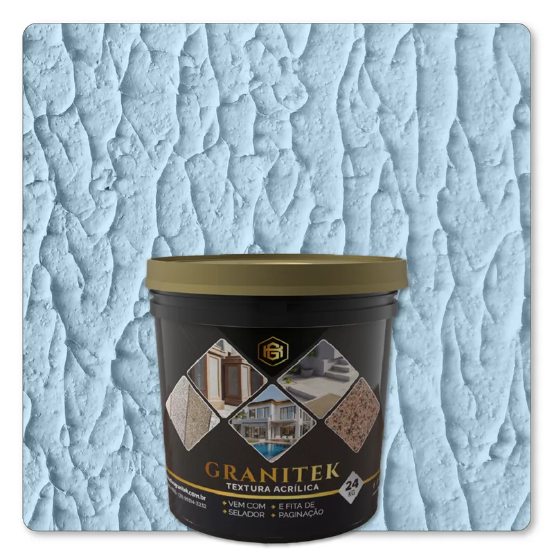 Granitek Abstratto Kit 24kg Azul Sereno - embalagem