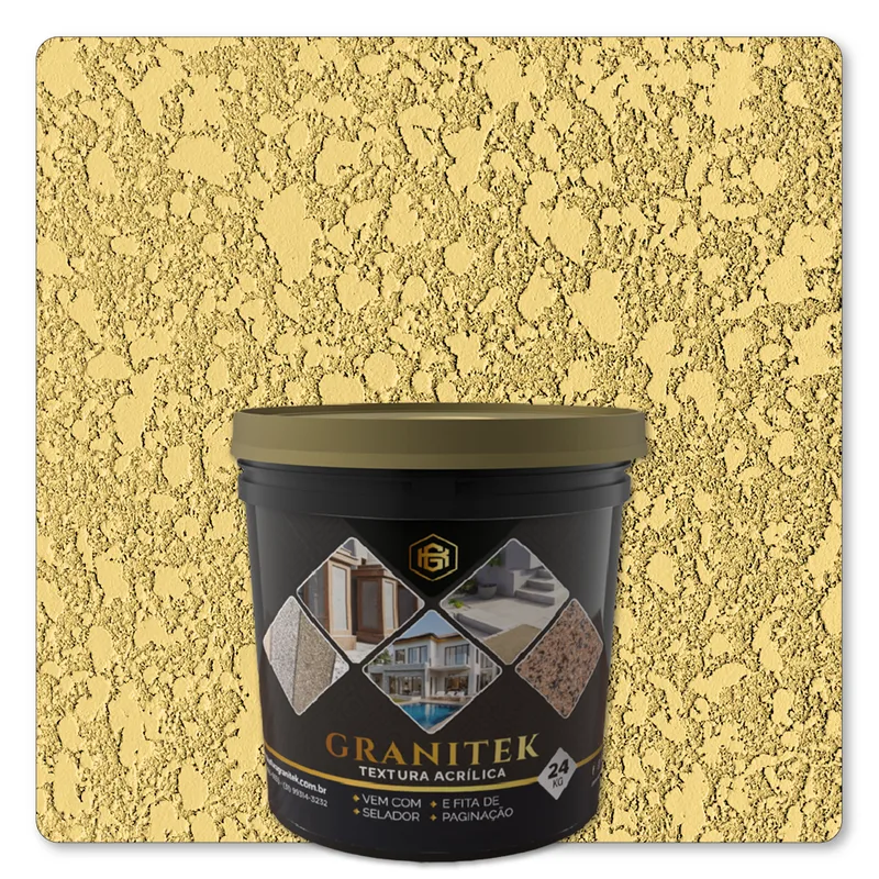 Granitek Projetatto Kit 24kg Amarelo Canario - embalagem