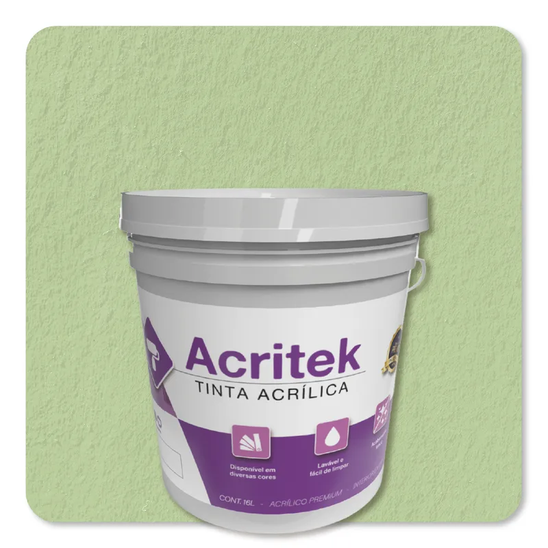 Acritek Balde 16L Verde Kiwi - embalagem