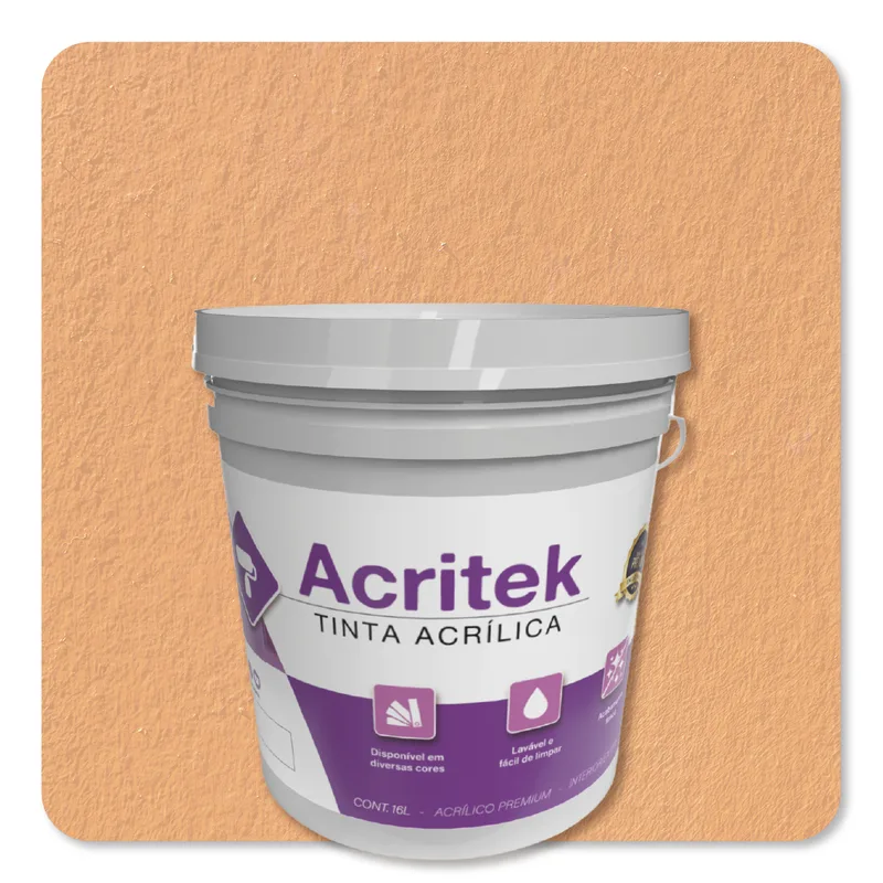 Acritek Balde 16L Caju - embalagem