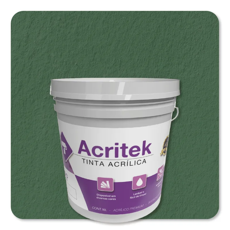 Acritek Balde 16L Esmeralda - embalagem