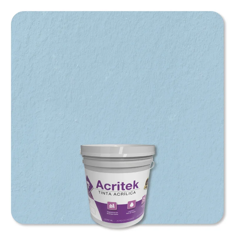 Acritek Balde 3,6L Azul Sereno - embalagem